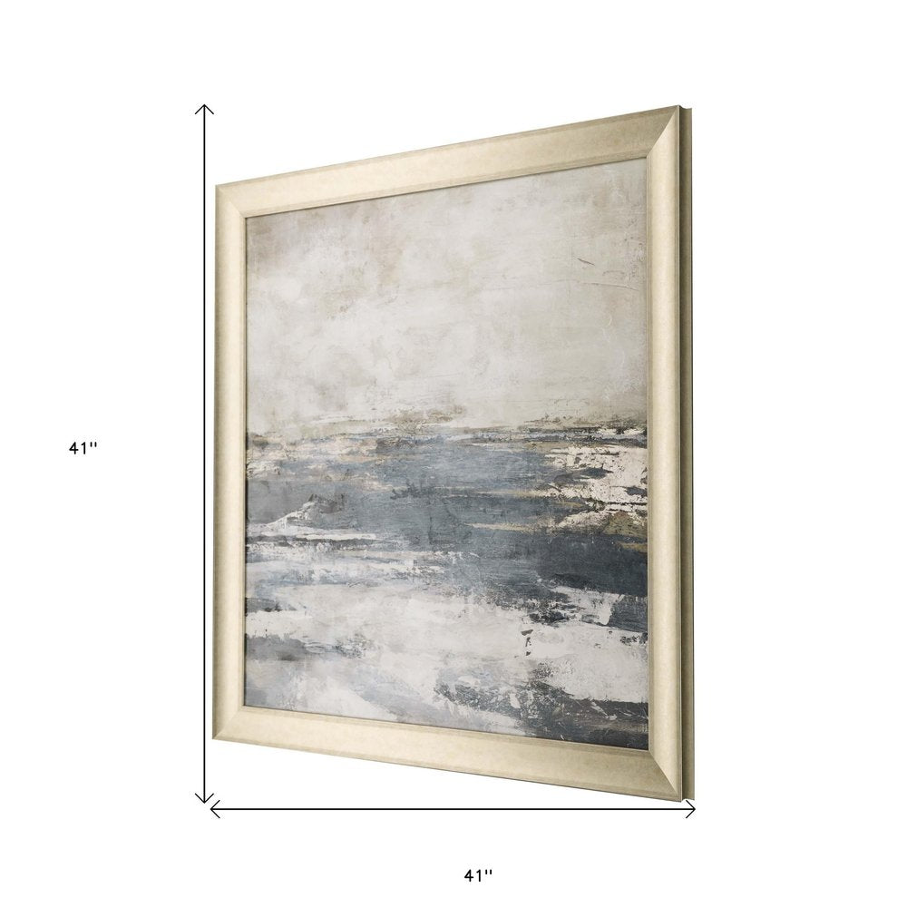 Blue Bay Framed Art Gold Picture Frame Print Wall Art HomeRoots