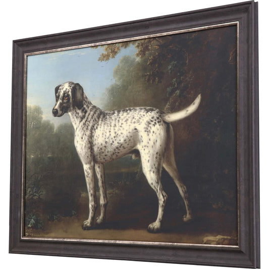 Grey Spotted Hound Framed Art Brown Picture Frame Print Wall Art HomeRoots