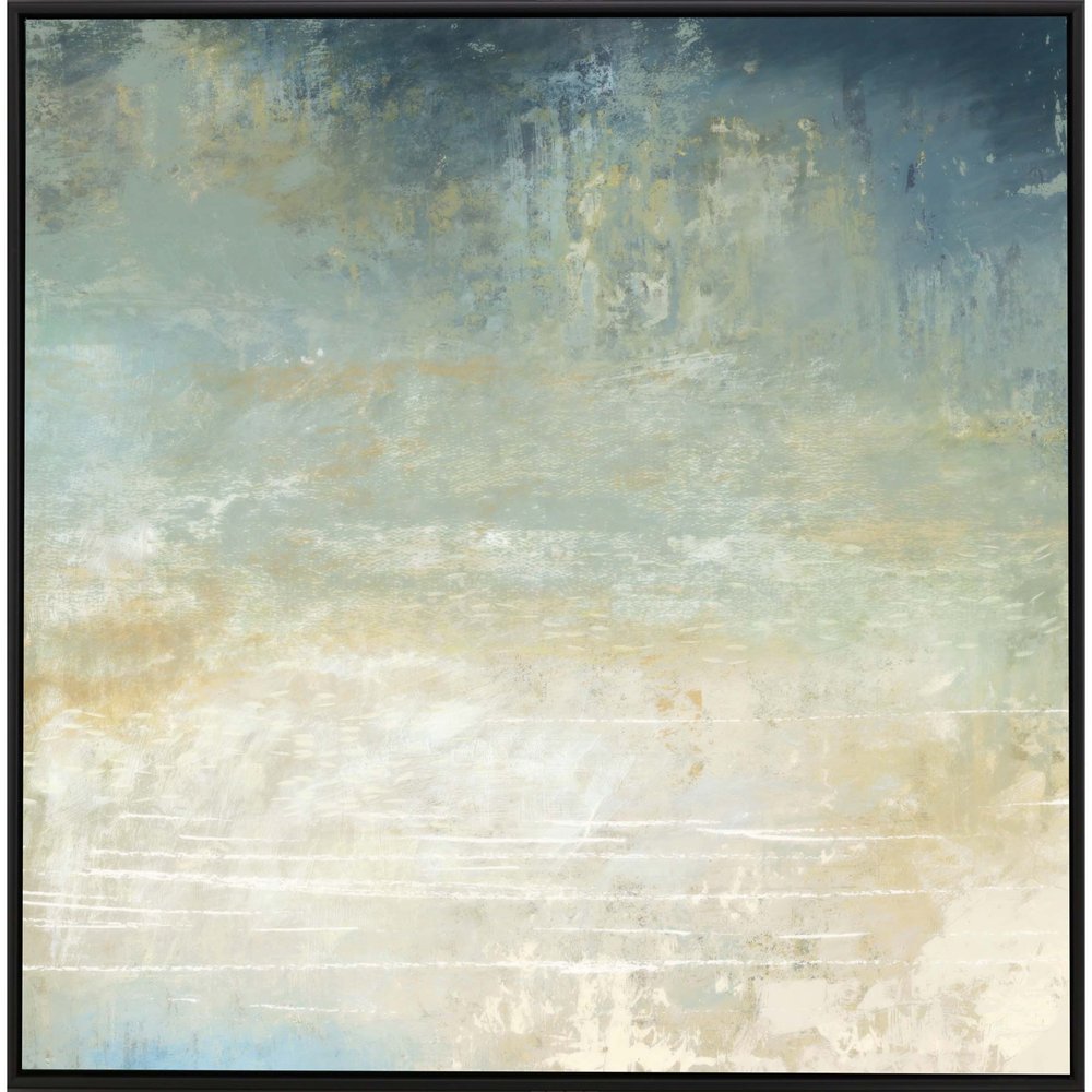 Water Music Canvas Black Floater Frame Print Wall Art HomeRoots