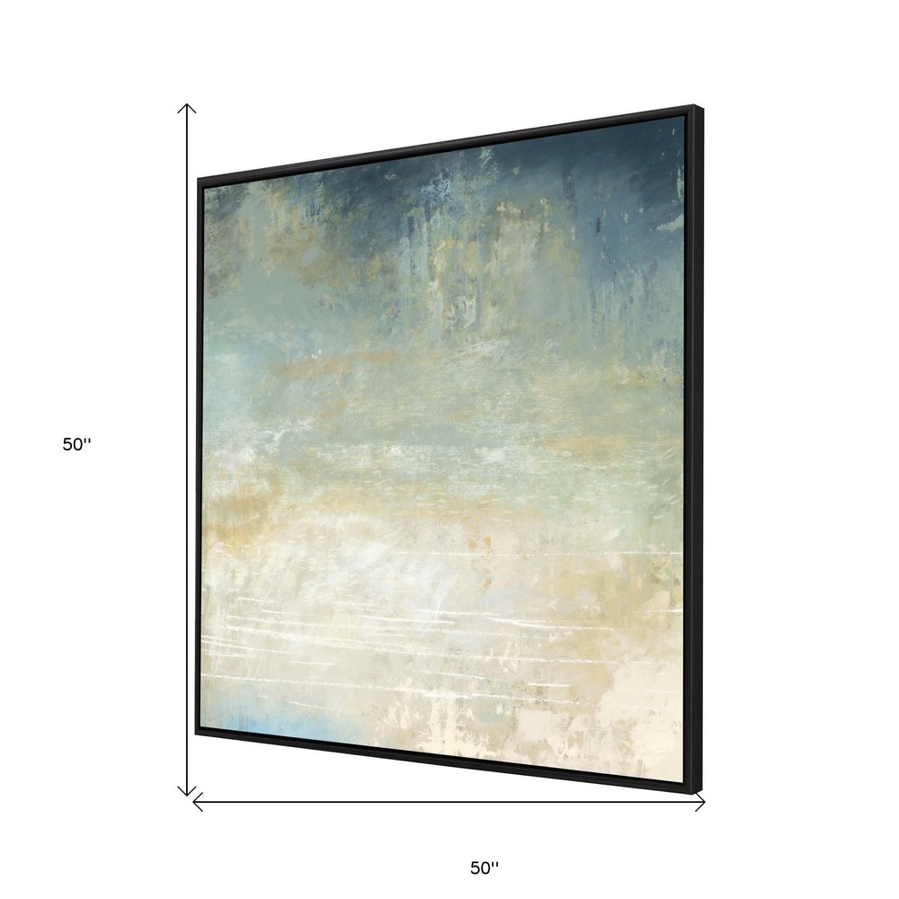 Water Music Canvas Black Floater Frame Print Wall Art HomeRoots