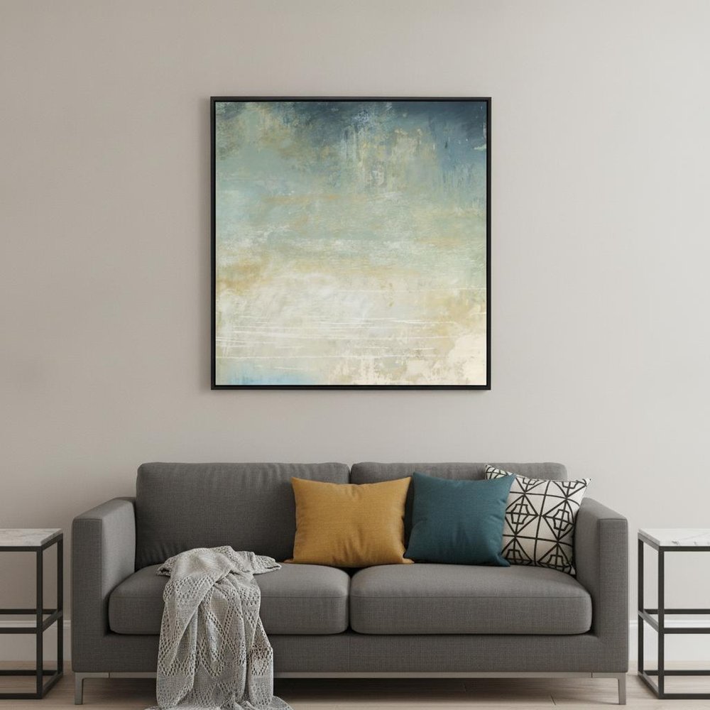 Water Music Canvas Black Floater Frame Print Wall Art HomeRoots