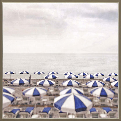 Seaside Silver Framed Print Wall Art