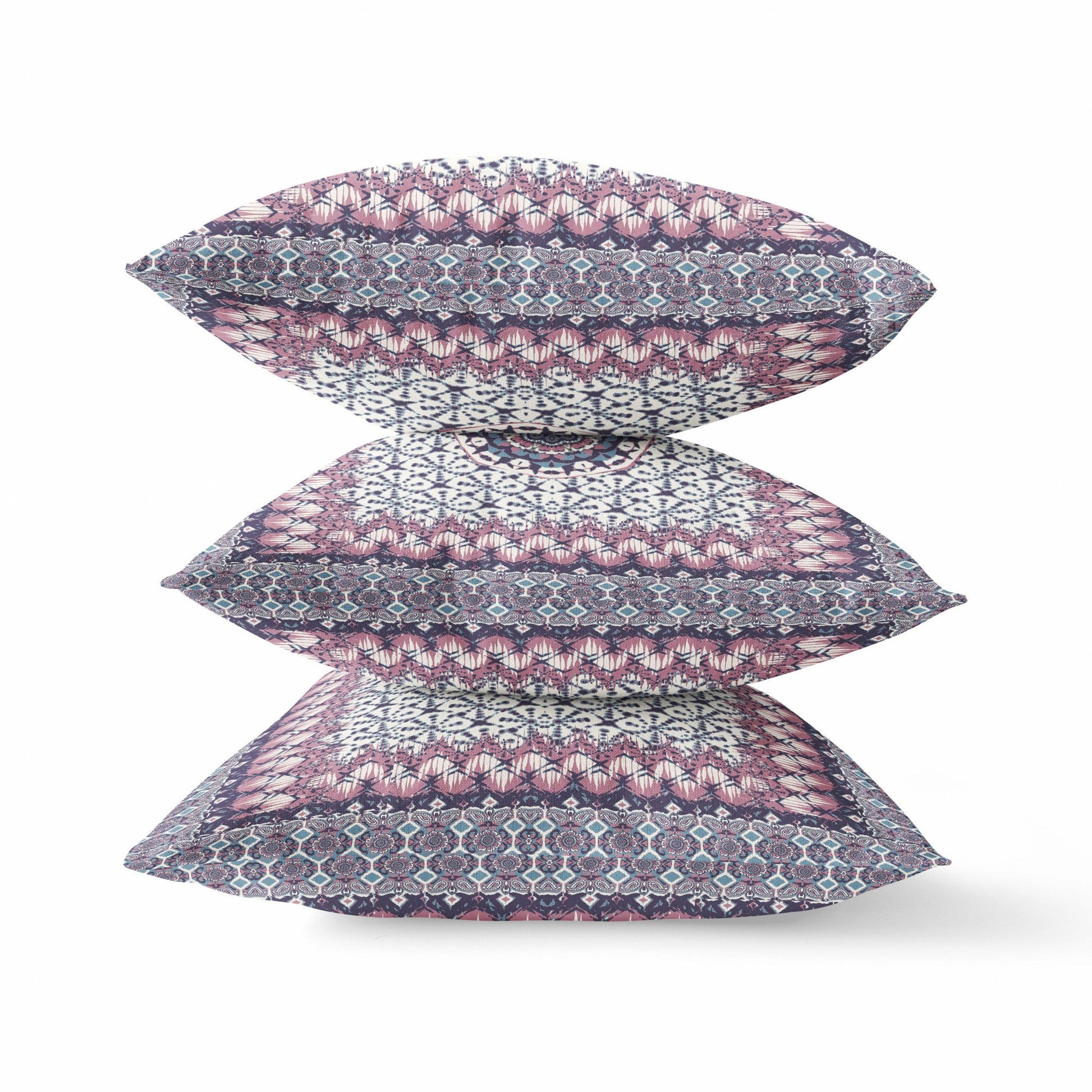 20" X 20" Gray Pink Floral Blown Seam Suede Throw Pillow FurniFindUSA