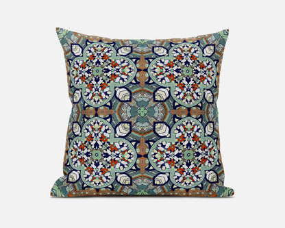 16"X16" Green Microsuede Quatrefoil Zippered Pillow 5.0" (L) x 16.0" (W) x 16.0" (H) FurniFindUSA