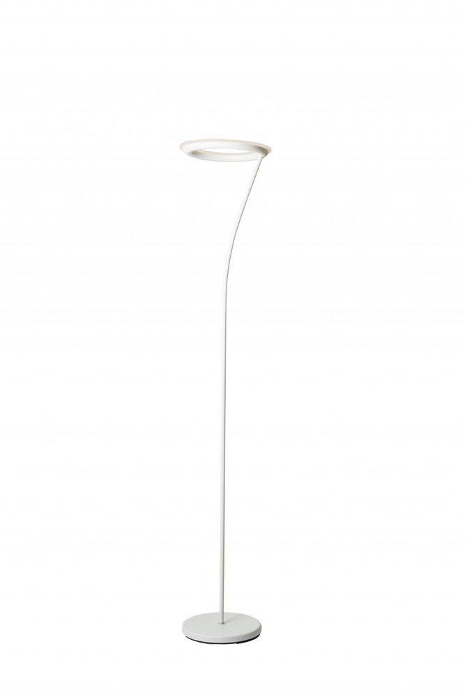 73" White LED Torchiere Floor Lamp With White — view 1