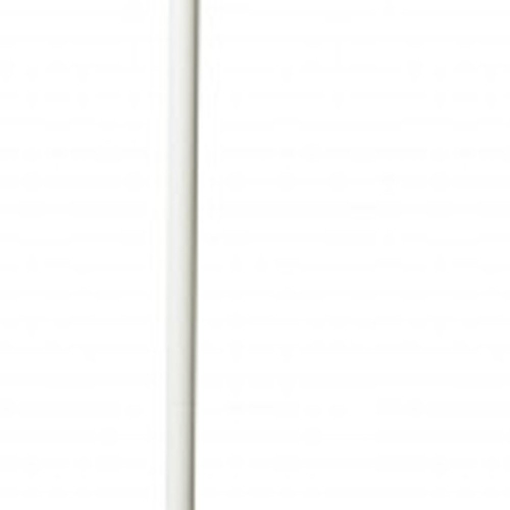 73" White LED Torchiere Floor Lamp With White HomeRoots
