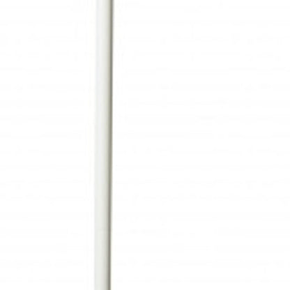 73" White LED Torchiere Floor Lamp With White HomeRoots