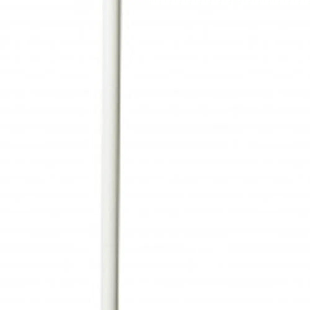 73" White LED Torchiere Floor Lamp With White HomeRoots