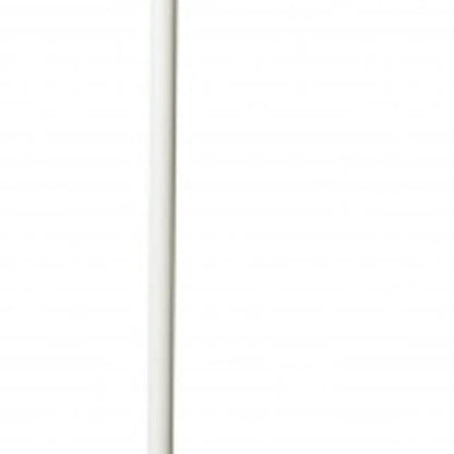 73" White LED Torchiere Floor Lamp With White HomeRoots