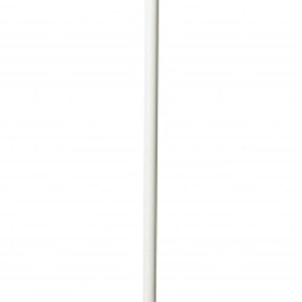 73" White LED Torchiere Floor Lamp With White HomeRoots