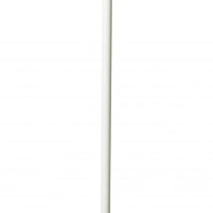 73" White LED Torchiere Floor Lamp With White HomeRoots