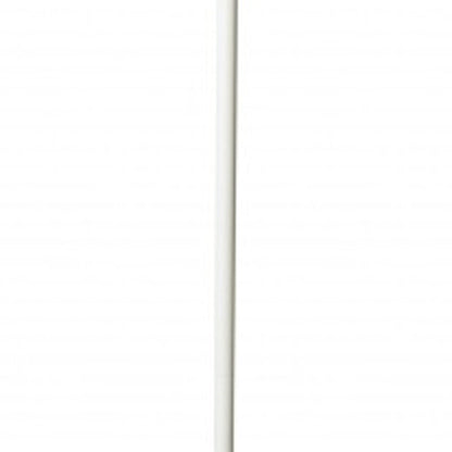 73" White LED Torchiere Floor Lamp With White HomeRoots