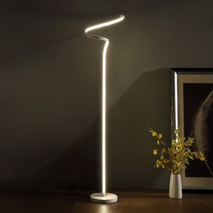 51" White LED Novelty Floor Lamp With White HomeRoots