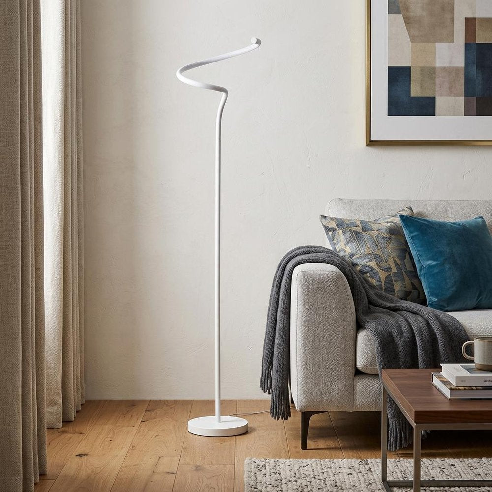 51" White LED Novelty Floor Lamp With White HomeRoots