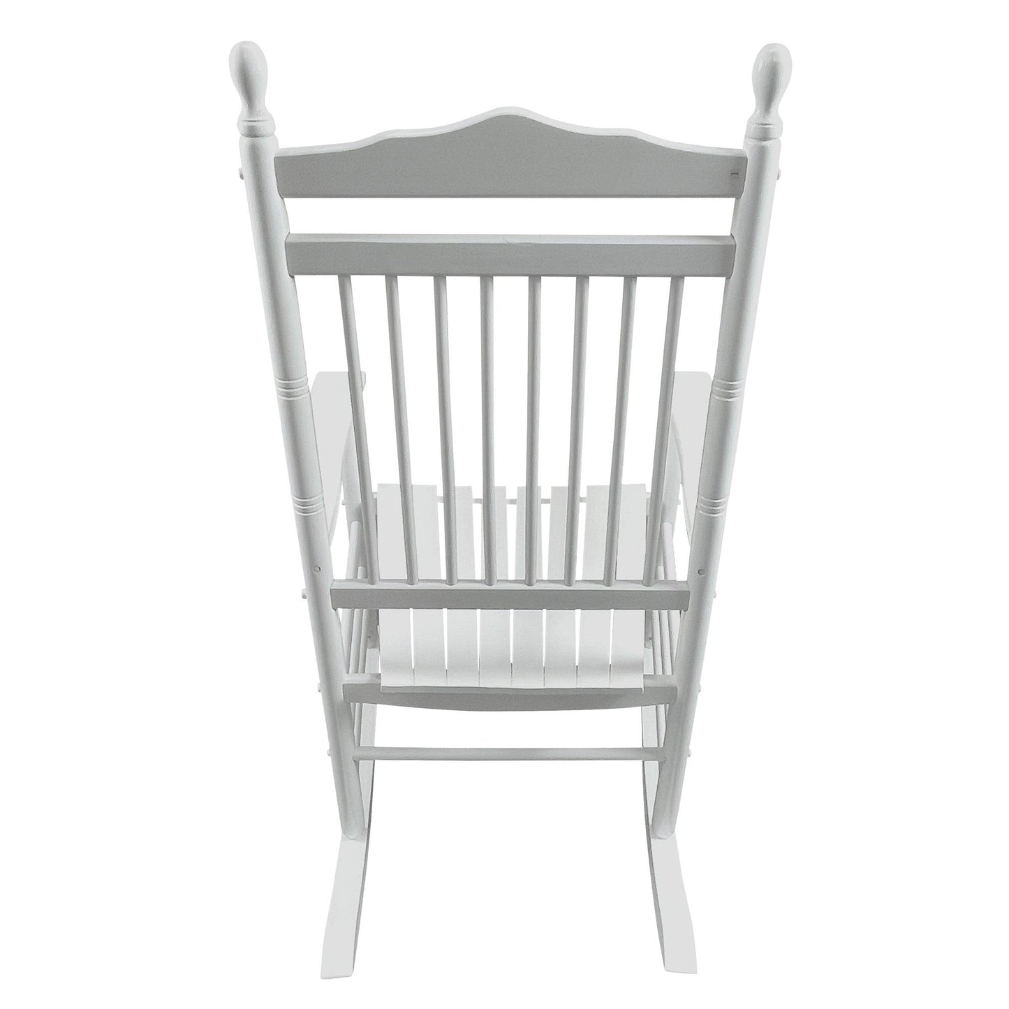 BALCONY PORCH ADULT ROCKING CHAIR - WHITE - FurniFindUSA