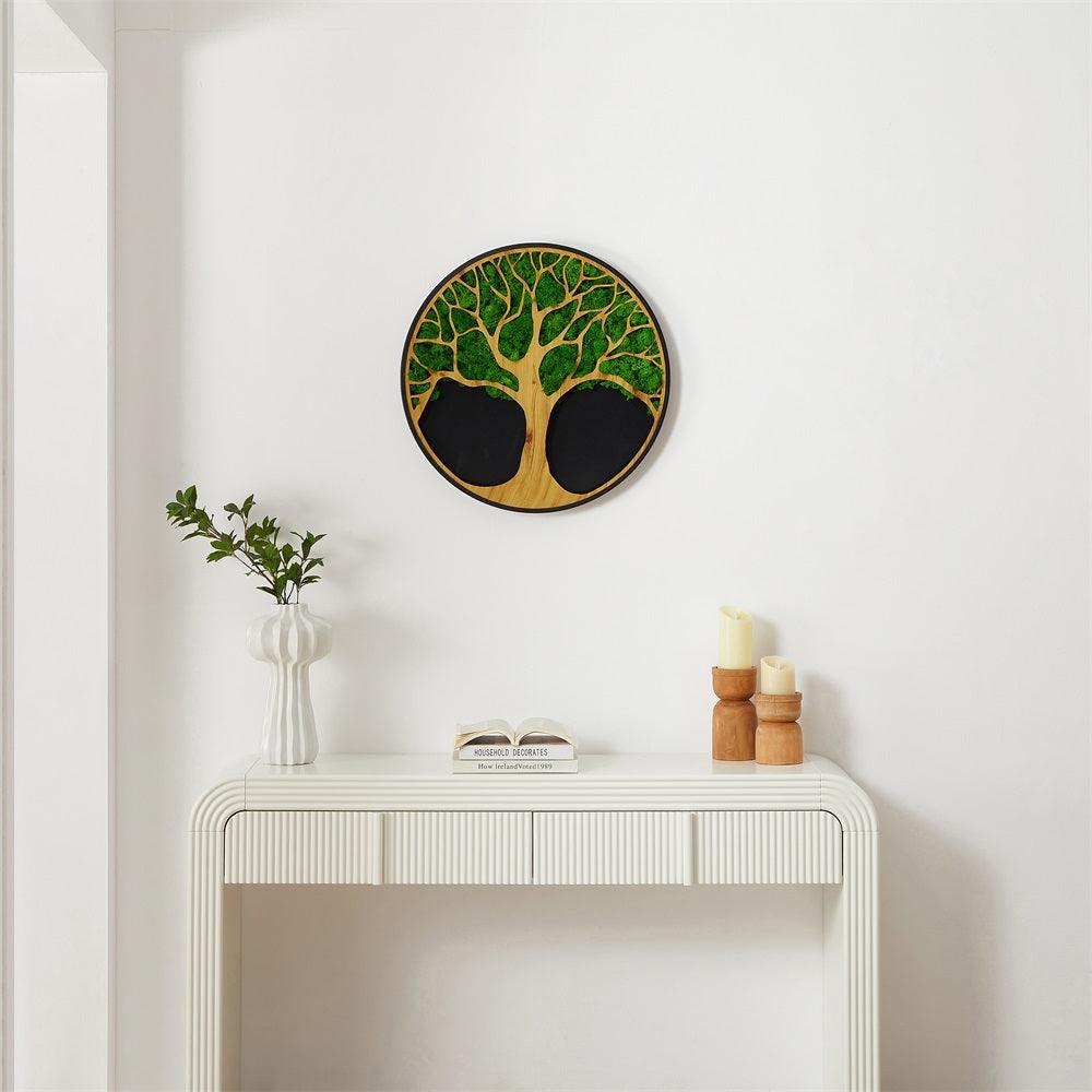 Life Tree Moss Metal Wall Art - FurniFindUSA