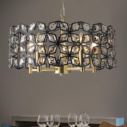 Modern Crystal Chandelier for Living-Room Round Cristal Lamp Luxury Home Decor Light Fixture - FurniFindUSA