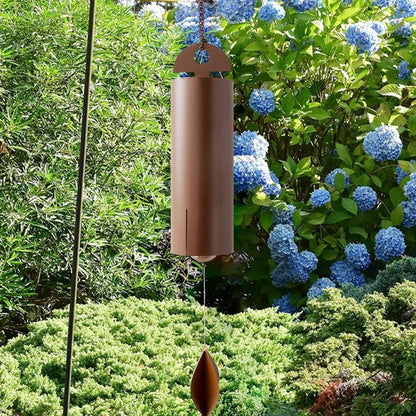 Outdoor Wind Chimes Heroic Windbell Antique Wind Bell, Deep Resonance Serenity Bell, Metal Cylinder Wind Chimes - FurniFindUSA