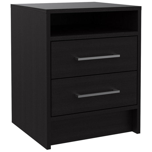 20" Wood Two Drawer Nightstand
