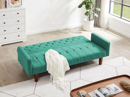 Factory Tufted Back Sofa Mid-Century Convertible Sofa Bed for Living Room - FurniFindUSA