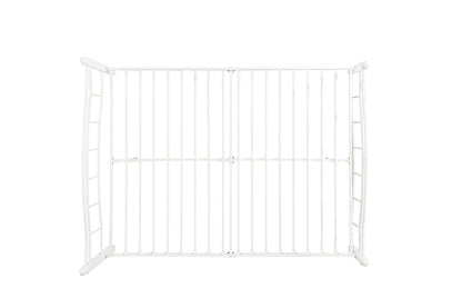 Queen Size Metal Bed Frame with Headboard and Footboard White - FurniFindUSA