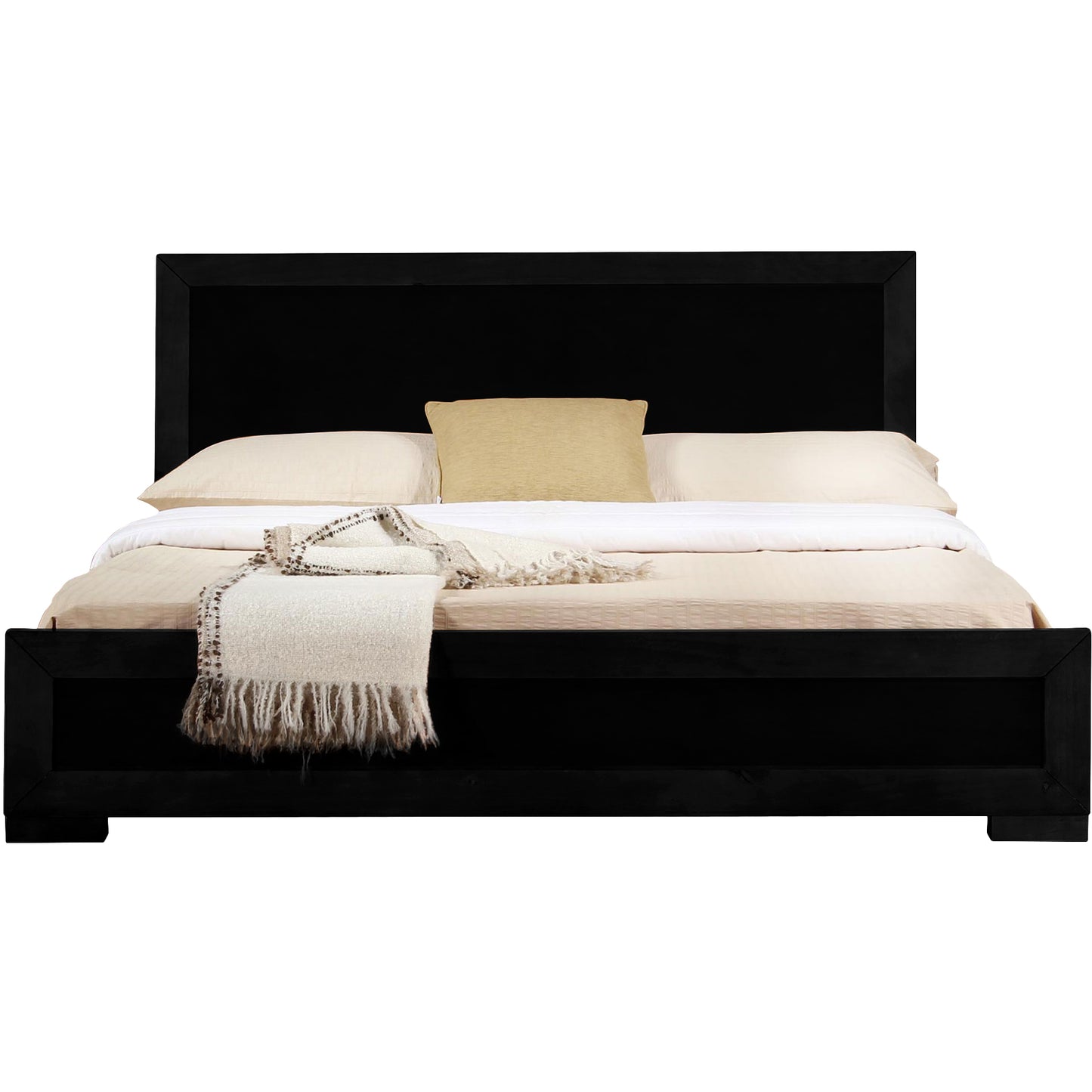 Black Wood Queen With Yes Bed Frame