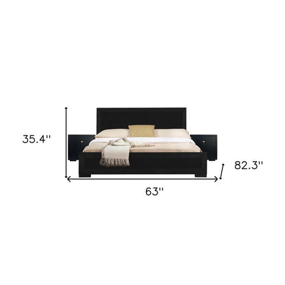 Black Wood Queen With Yes Bed Frame HomeRoots