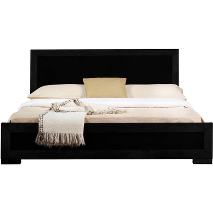 Moma Black Wood Platform Twin Bed With Nightstand - FurniFindUSA