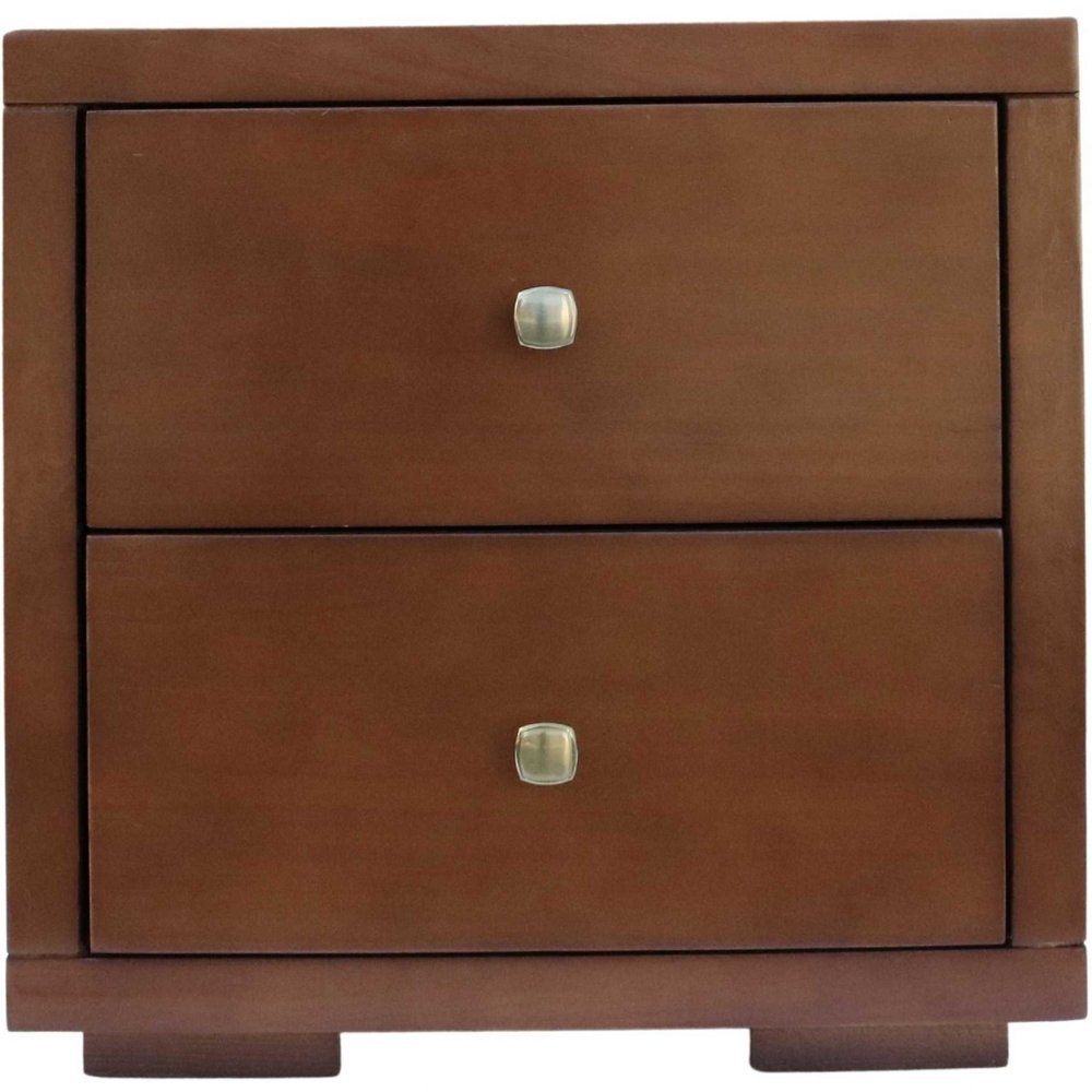 Moma Oak Wood Platform Queen Bed With Two Nightstands HomeRoots