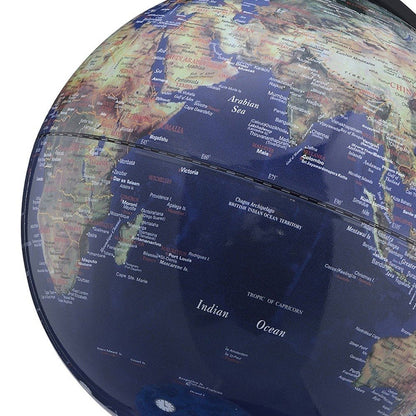 18" Blue Black And Navy Polyresin Dual Globe HomeRoots
