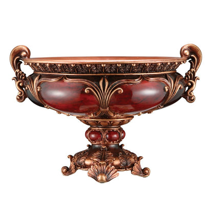 10" Brown And Gold Polyresin Decorative Bowl HomeRoots