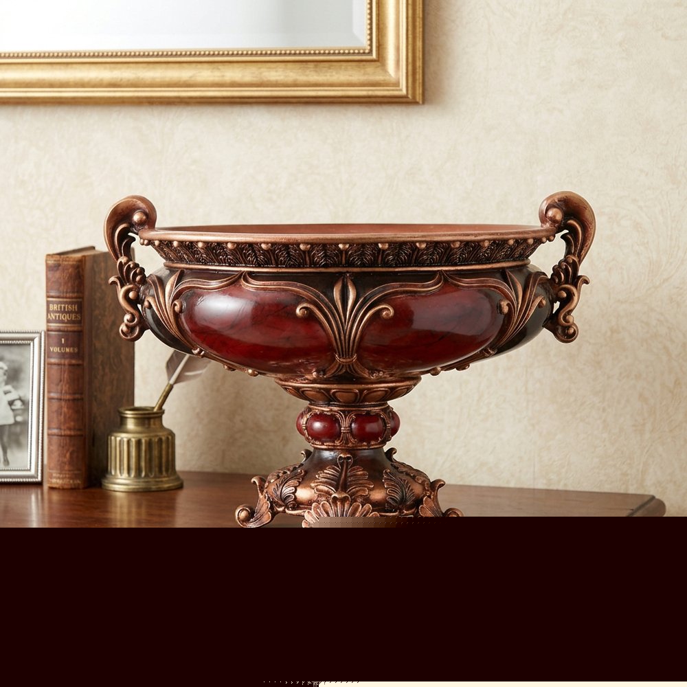 10" Brown And Gold Polyresin Decorative Bowl HomeRoots