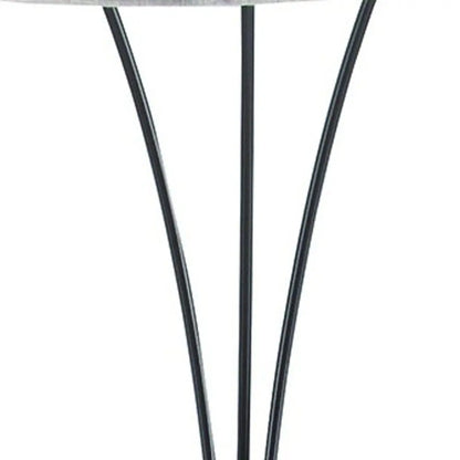 84" Beige And Espresso Brown Three Lights Tree Floor Lamp With Beige Drum Shade HomeRoots