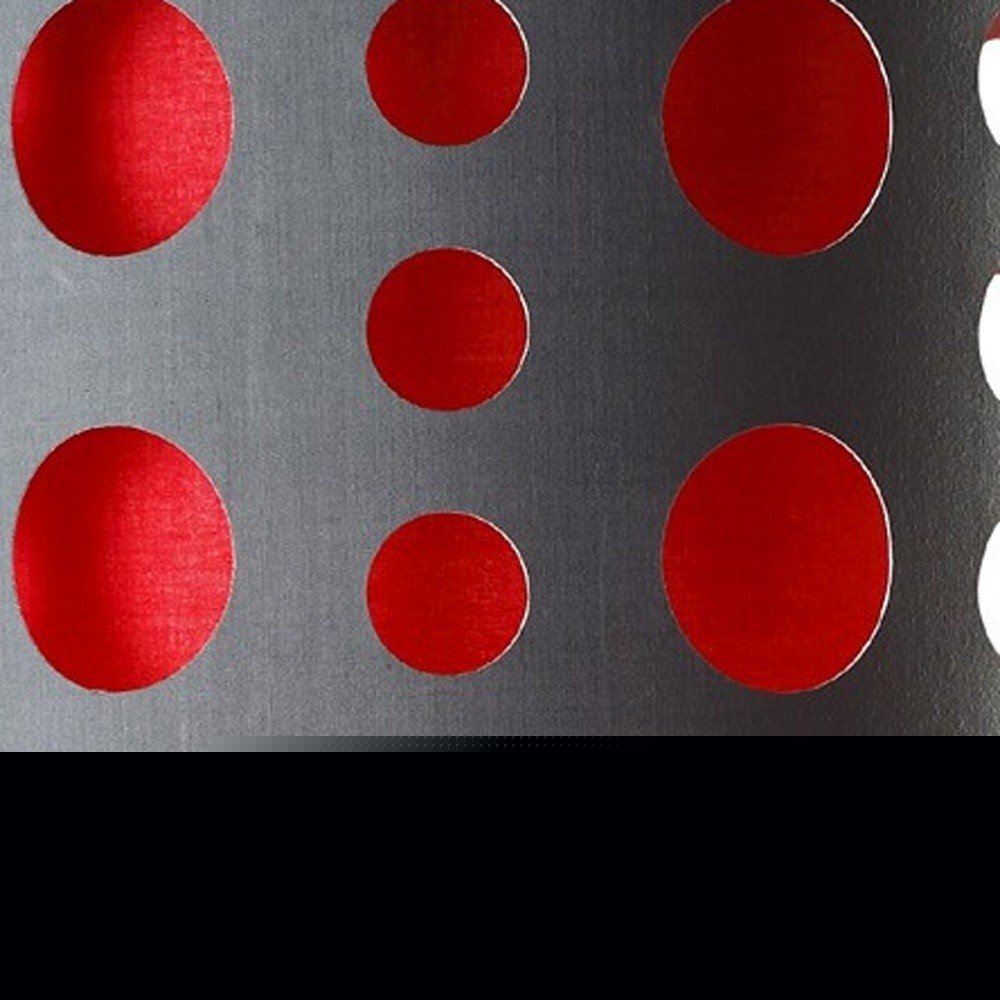 33" Gray and Red Mod Dot Novelty Table Lamp HomeRoots