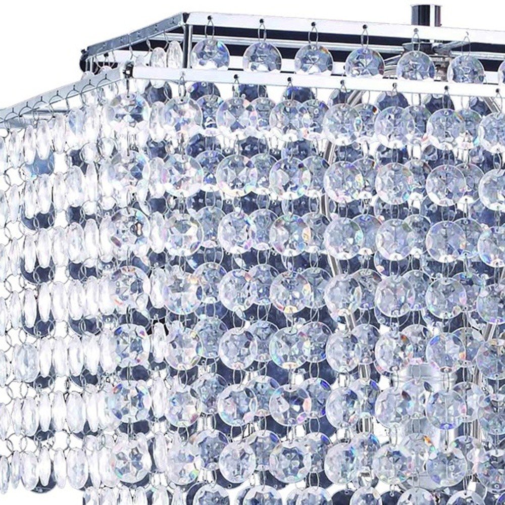 Bling Glam Faux Crystal Rectangular Table Lamp — view 3