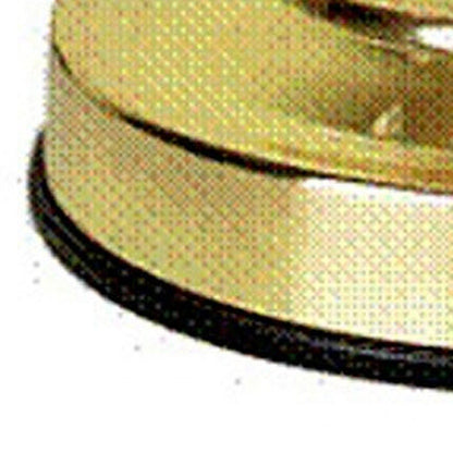 15" Gold Ceramic Bedside Table Lamp HomeRoots