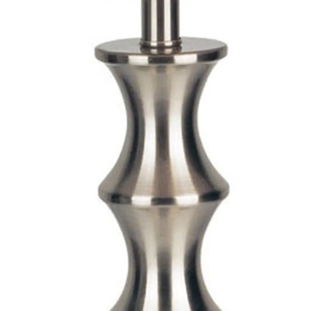 30" Black Solid Wood Bedside Table Lamp With White Shade HomeRoots