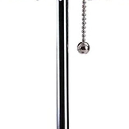 20" Silver Metal Bedside Table Lamp With Clear Drum Shade HomeRoots