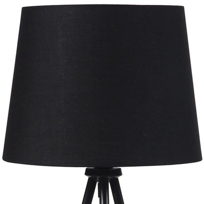 20" Gold Tripod Table Lamp With Black Empire Shade HomeRoots