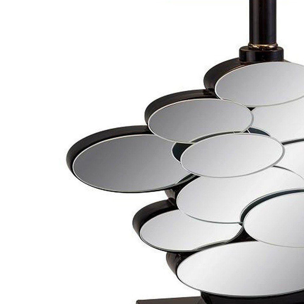 Beautiful Bronzed Table Lamp with Glass Accents HomeRoots