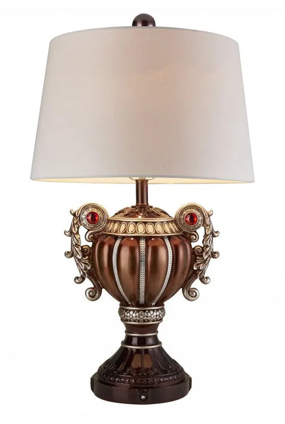 Tall Bronze Urn Shaped Table Lamp HomeRoots