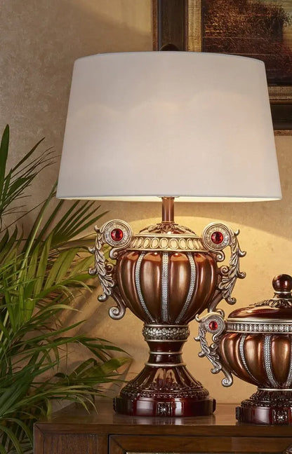 Tall Bronze Urn Shaped Table Lamp HomeRoots
