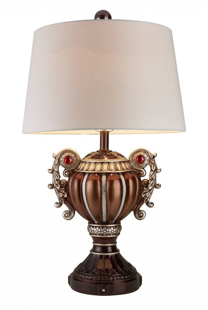 Tall Bronze Urn Shaped Table Lamp HomeRoots