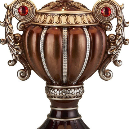 Tall Bronze Urn Shaped Table Lamp HomeRoots