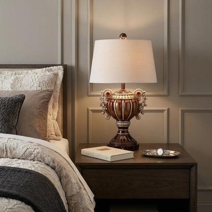 Tall Bronze Urn Shaped Table Lamp HomeRoots