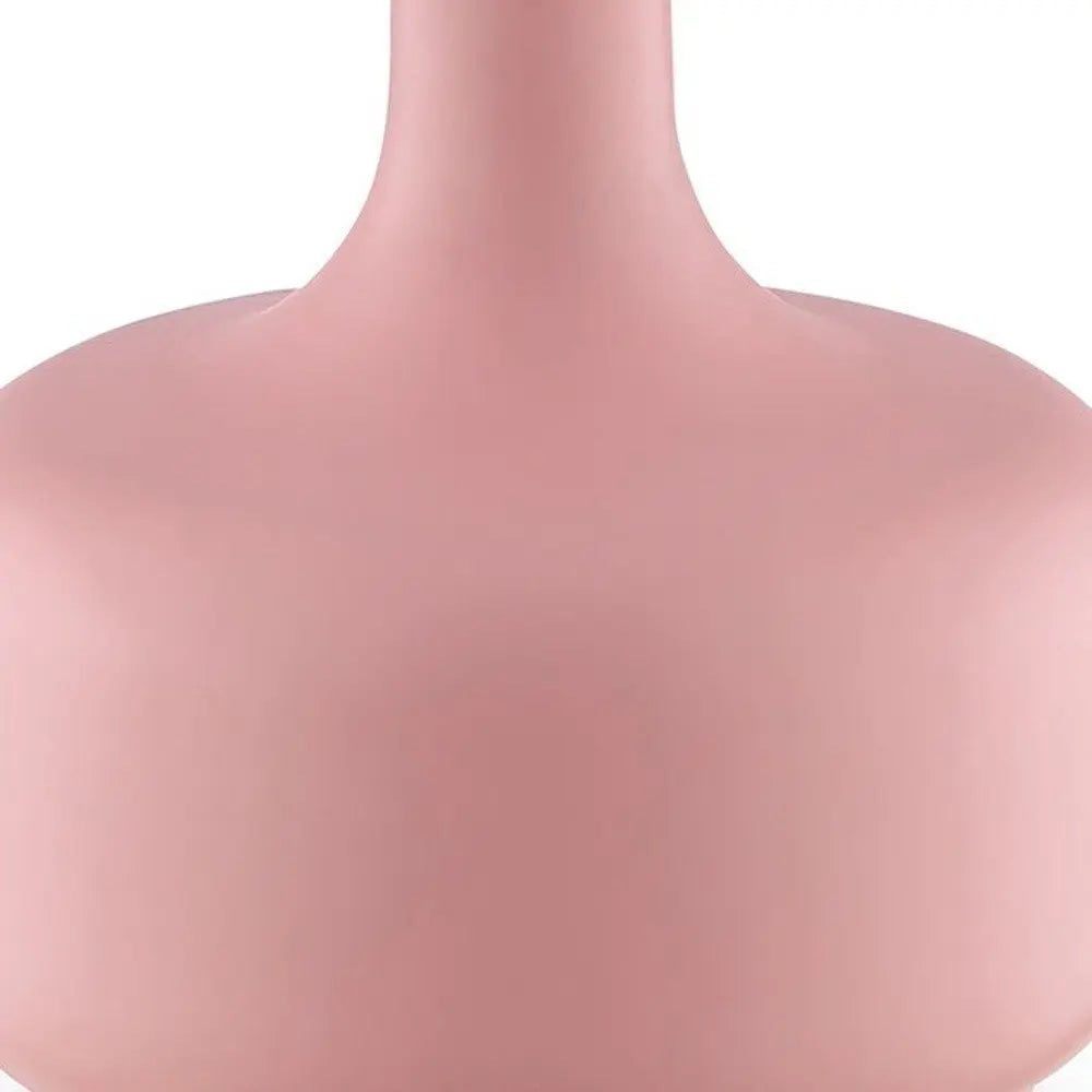 17" Blue Metal Bedside Table Lamp With White Shade HomeRoots