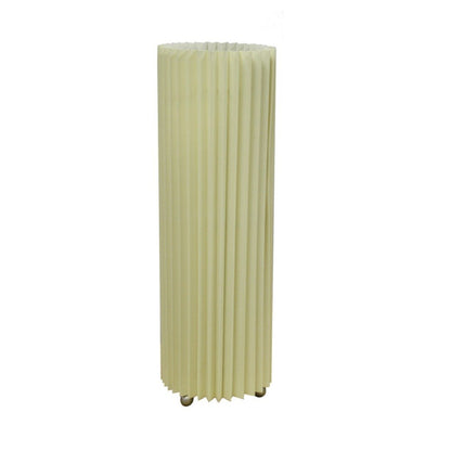 17" Off-White Metal Bedside Table Lamp With Off-White Shade HomeRoots