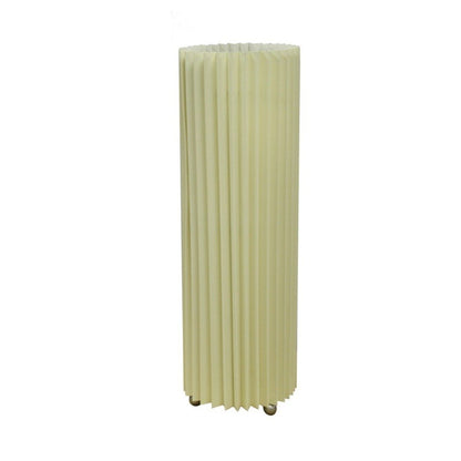 17" Off-White Metal Bedside Table Lamp With Off-White Shade HomeRoots