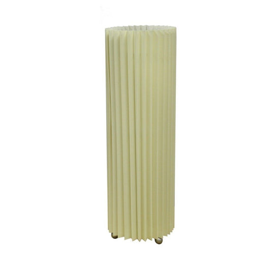 17" Off-White Metal Bedside Table Lamp With Off-White Shade HomeRoots