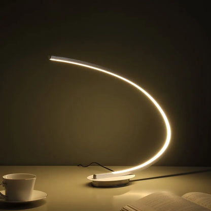 16" Silver Metal Desk Led Table Lamp HomeRoots